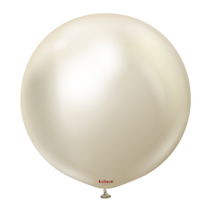 Ballon Coeur Chrome Gris Espace Kalisan
