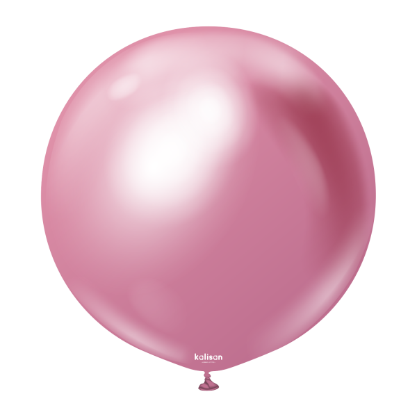 Ballon Coeur Chrome Gris Espace Kalisan